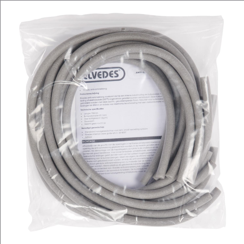 Elvedes - Anti-rattle foam Ø11/6mm, L=750mm
