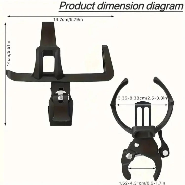 Fluir Bicycle Universal Bottle Cage and Mount Clamp