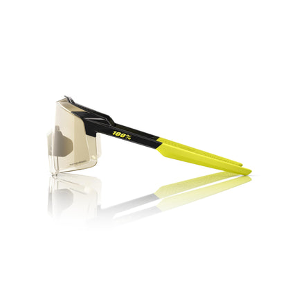 100% Aerocraft - Gloss Metallic Black - Gold Mirror Photochromic Lens