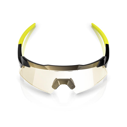 100% Aerocraft - Gloss Metallic Black - Gold Mirror Photochromic Lens