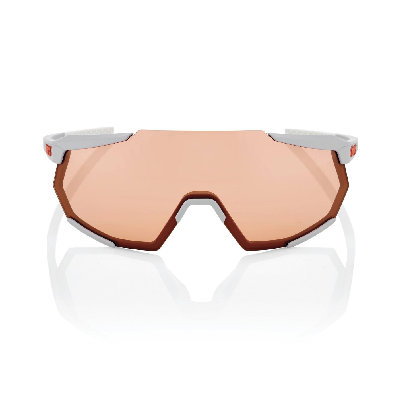 100% Racetrap Soft Tact Stone Grey - HiPER Coral Lens